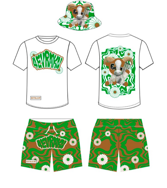 Flower 3-piece Short Set
